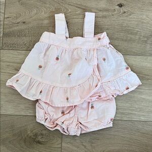 Charming Pink Ruffled Diaper Cover for Kids